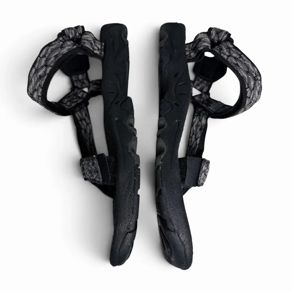 Teva Hiking Sandals Terra Fi Mens Sz 9 Black Gray Sport Trail Outdoor